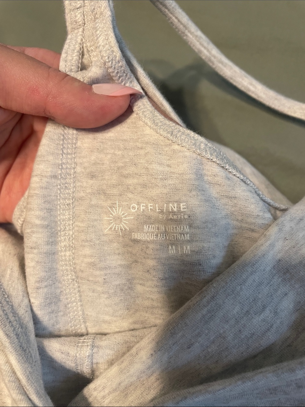 aerie gray dress with shorts - Picture 4 of 5